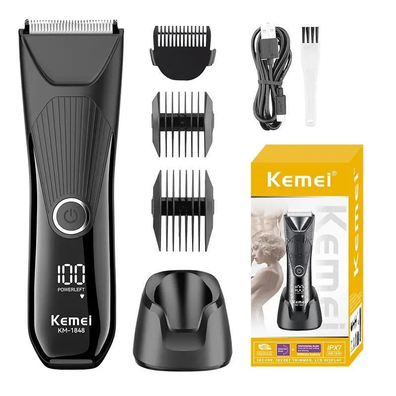 ماكينة الحلاقة Kemei الناعمة للرجال